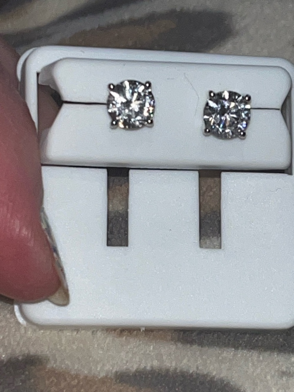 Sterling Silver 1.0 carat Studs